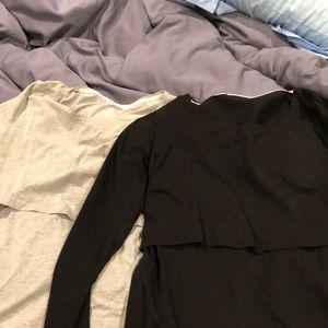 Two breastfeeding shirts
